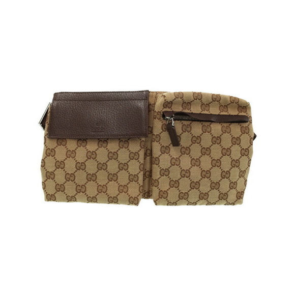 Gucci Pouch Body Bag Waist Canvas GG - Picture 1 of 8